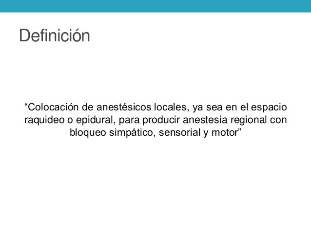 anestesia conductiva